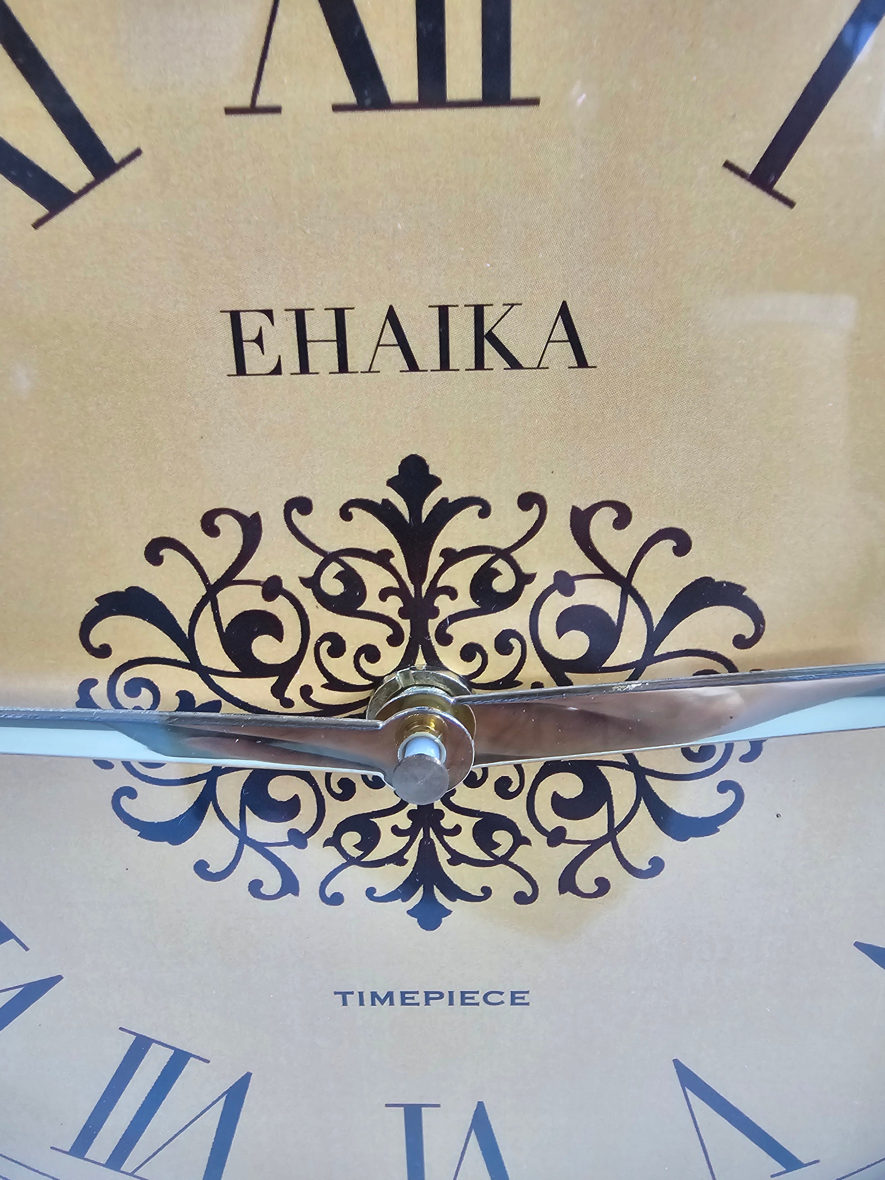 EHAIKA Modern Designed, Vintage Style, Pendulum Wall Or Table Clock With Metal Frame