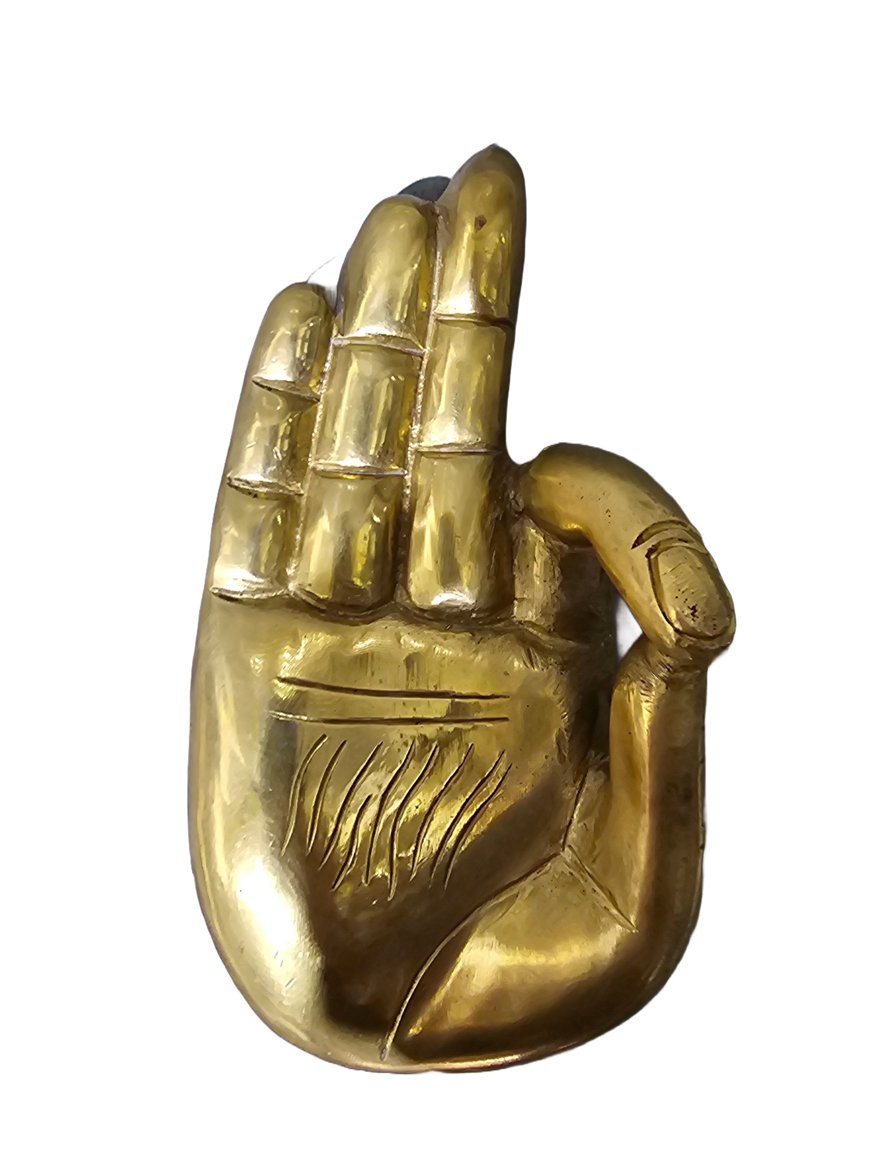 Wall mounting decoration handmade solid brass buddha’s hand sculpture Singapore