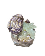 Afghanistan natural green onyx stone jade lookalike grapes plant carving garden design home office decoration housewarming gift