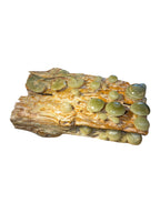 Natural green onyx stone jade lookalike sculpture carving garden tree mushroom design home office decoration house-warming gift