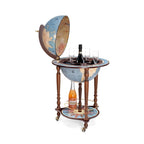 ZOFFOLI Globes DA VINCI BLUE DUST, Floor-Standing Globe Bar, Inspired By Leonardo Da Vinci