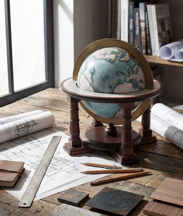 ZOFFOLI Globes CASSINI, Limited Edition Table-Top Classical Design Home Office Décor Globe