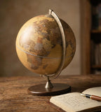 ZOFFOLI Globes JAMES COOK APRICOT, Desktop Elegant Decorative Globe, Educational Tool