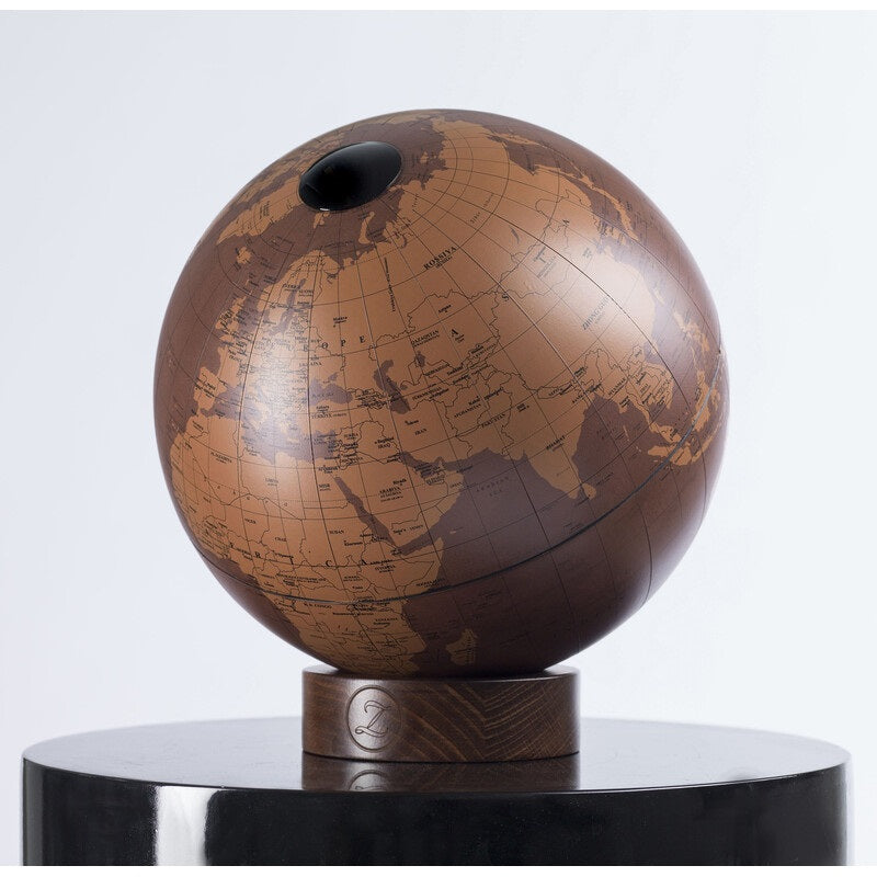 ZOFFOLI Globes ORBIS TECNOCUOIO LEATHER, Desktop Table Globe With Technoleather Base