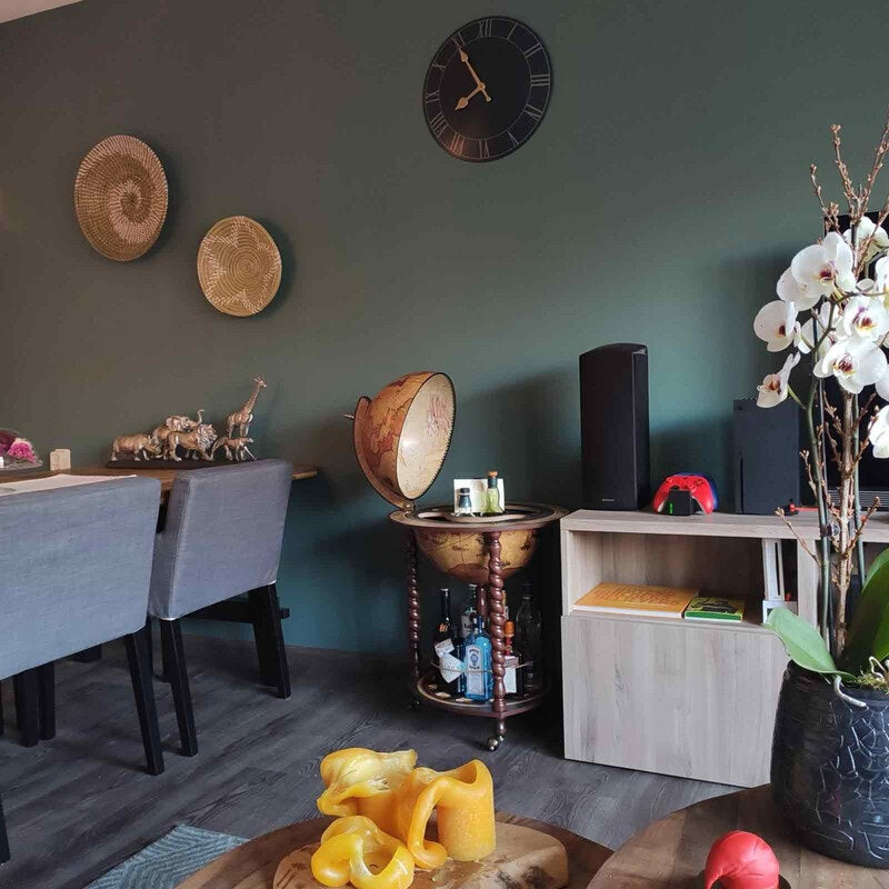 ZOFFOLI Globes EXPLORA HONEY BROWN, Floor-Standing Globe Bar, Classic And Elegant Design