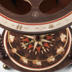 ZOFFOLI Globes EXPLORA - OLD WHITE, Floor-Standing Globe Bar, Antique White Finish & Vintage Effect