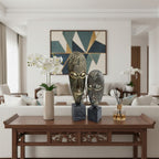 EHAIKA Tribal Mask Set - Aluminium Sculpture With Natural Marble Base – Home Office Table-top Elegance Design Decoration (Copy)