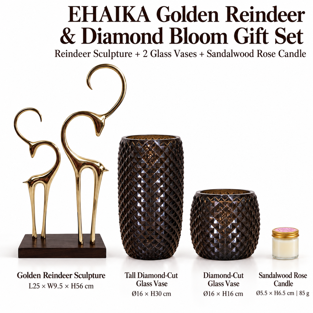 EHAIKA Golden Reindeer & Diamond Bloom Gift Set (U.P. $423.80)