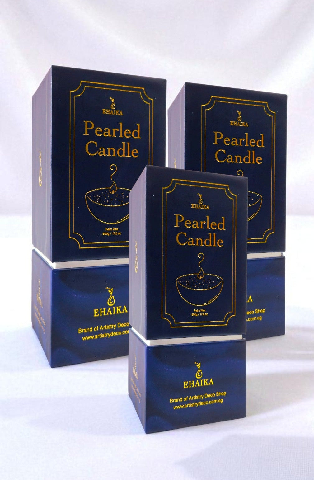 EHAIKA Scented Pearled Candle - Gift Package Set