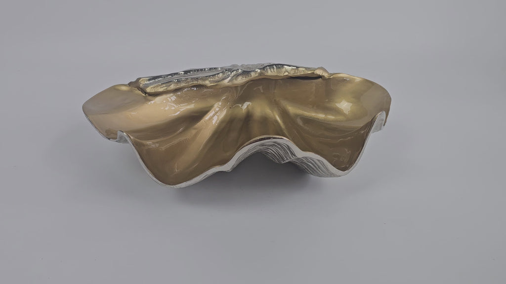 EHAIKA Sea Shell Wine Chiller Holder - Aluminium Decorative Home Decoration Dinning Tableware