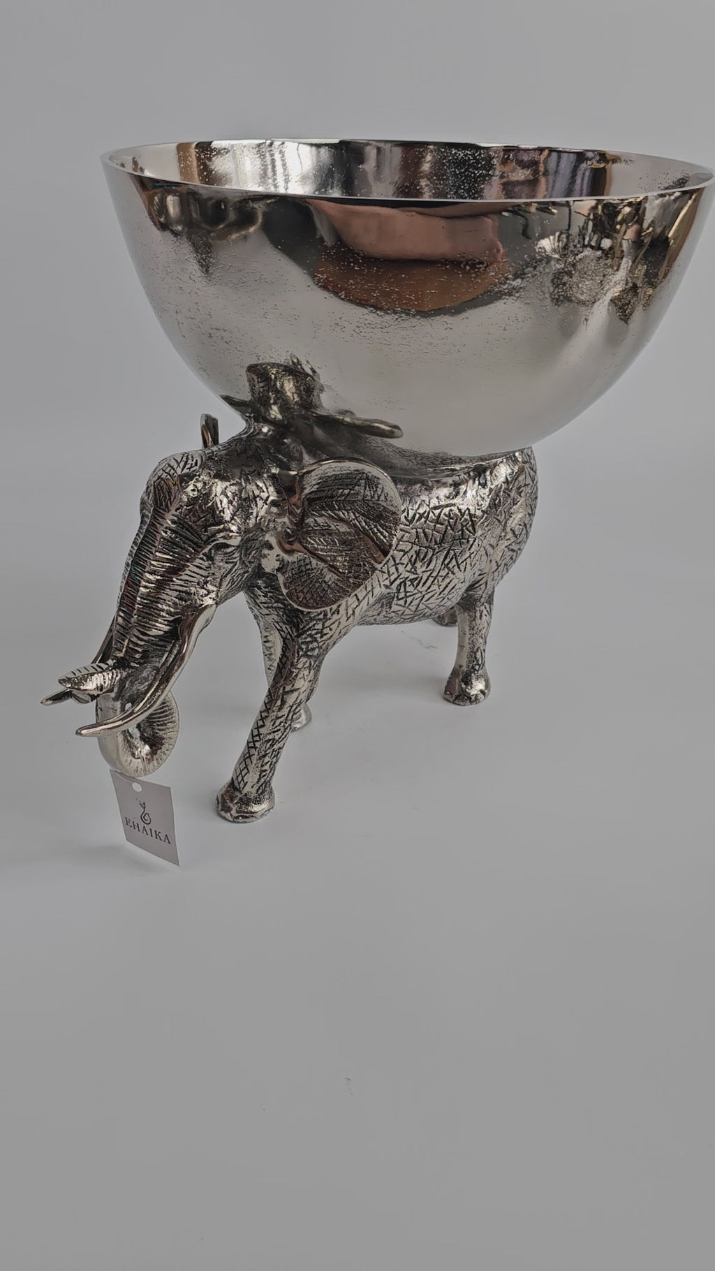 EHAIKA Wine Chiller / Fruits Bowl On Elephant Sculpture - Safari Decorative Serving Tableware - SG Stock