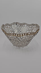 EHAIKA Sea Coral Fruits Basket Bowl (Extra Large) - Aluminium Decorative Dinning Tableware