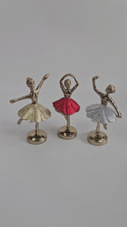 EHAIKA Ballerina Statue (Small - Set of 3) – Home Office Table Top Lady Ballet Dancer Sculpture Display Decoration Gift
