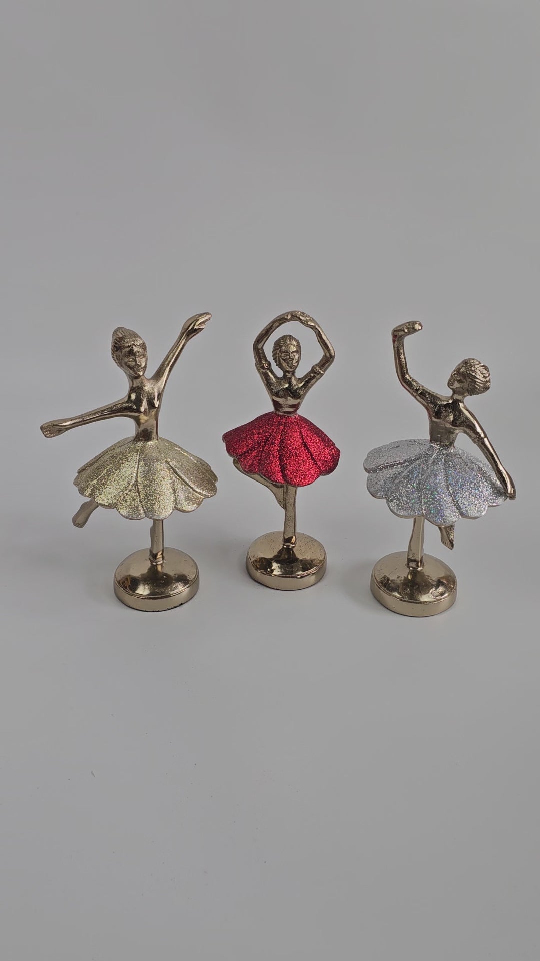 EHAIKA Ballerina Statue (Small - Set of 3) – Home Office Table Top Lady Ballet Dancer Sculpture Display Decoration Gift