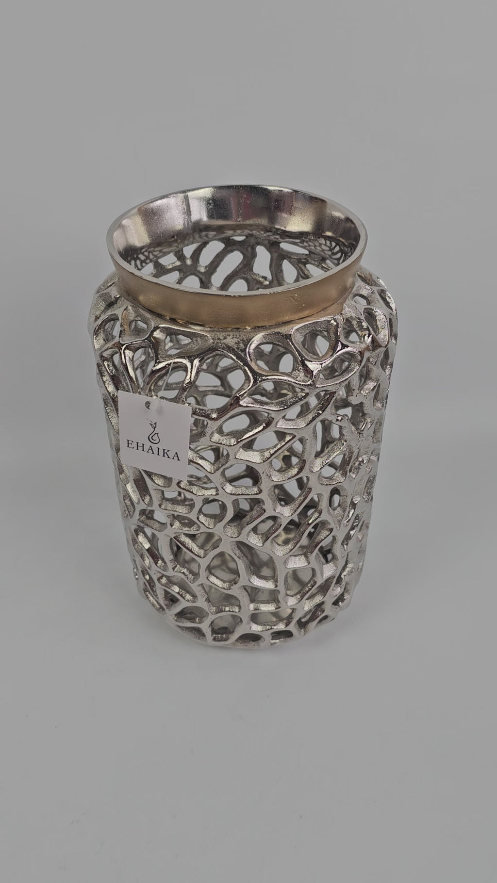 EHAIKA Sea Coral Flower Vase / Candle Holder - Aluminium Decorative Dinning Tableware