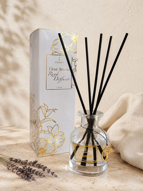 Lavender | EHAIKA Fleur Aroma Reed Diffuser 120ml | Elegant Home Fragrance