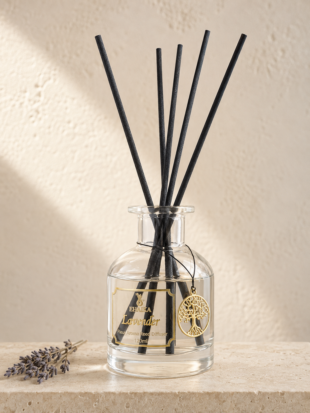 Lavender | EHAIKA Fleur Aroma Reed Diffuser 120ml | Elegant Home Fragrance