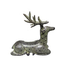 Lovely good luck solid brass bronze deer design home office restaurant display decoration